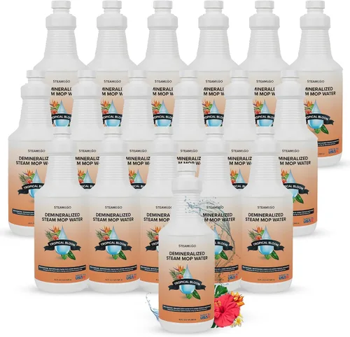 Vista 9 de Steam & Go Solución de limpieza de agua desmineralizada para limpiadores de vapor de pisos y superficies múltiples, compatible con todas las mopas