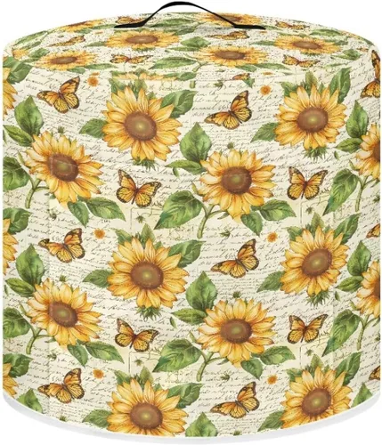 Vista 13 de Cubierta antipolvo para olla a presión con estampado floral de pájaros, compatible con 3 cuartos de galón, cubierta antipolvo instantánea duradera