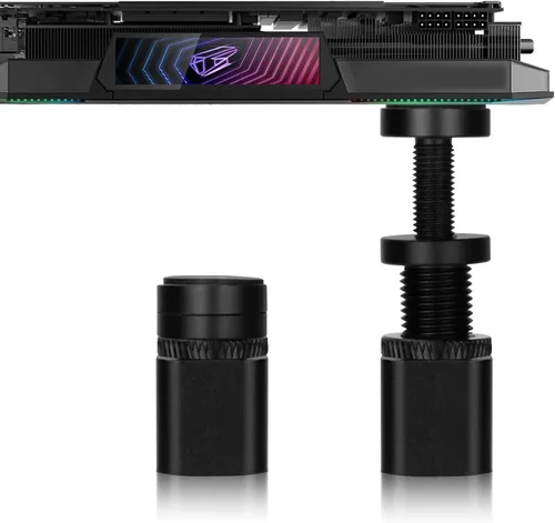 Vista 8 de Soporte Alto para GPU - Soporte Ajustable Resistente Anti-Hundimiento para GPU y Base de Soporte para Tarjeta Gráfica, Altura 4.53"-8.27