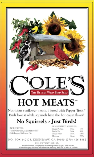 Vista 3 de Cole's HM20 Hot Meats Semillas para Aves, 20 Libras