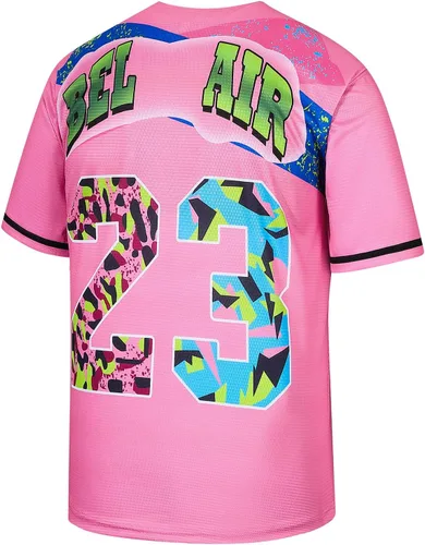 Vista 2 de Bel Air - Camiseta de béisbol, ropa de hip hop de los años 90 para hombres y mujeres, camiseta de manga corta para fiesta