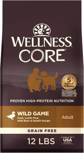 Vista 20 de Comida seca para perro sin granos Wellness Core Natural , Marrón/Naranja