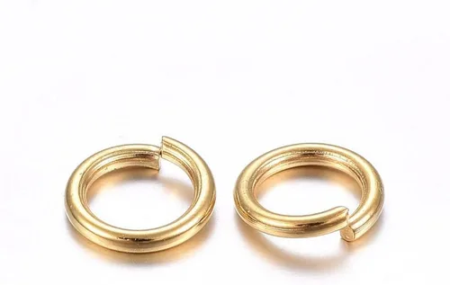 Vista 42 de HDSupplies 100 piezas - 4mm de argollas de acero inoxidable 304 de tono negro - Calibre 22 (espesor de 0.6mm)