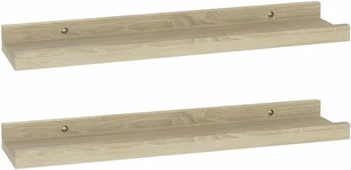 Vista 4 de Wall Shelves -SKM Wall Shelves 2 pcs Sonoma Oak 15.7"x3.5"x1.2
