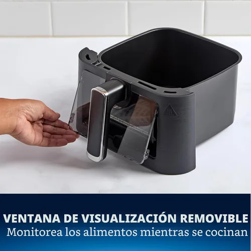 Vista 3 de Oster Freidora de aire compacta, freidora digital de 4 cuartos de galón con ventana, freidora de aire de encimera fácil de usar