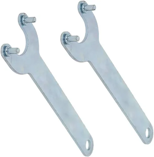 Vista 7 de Utoolmart Llave de amoladora angular, tuerca de bloqueo de hierro de 2 puntas, llave de acabado de zinc para Dewalt Milwaukee Makita Black & Decker