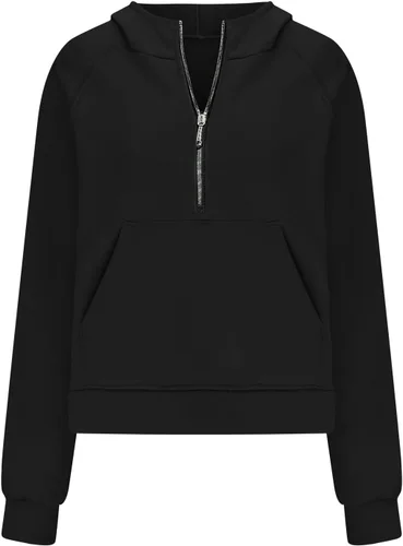 Vista 4 de Ceboyel Sudaderas con capucha de gran tamaño para mujer, sudadera de moda con cremallera de 14, camisa de manga larga, Y2K, ropa de moda de otoño