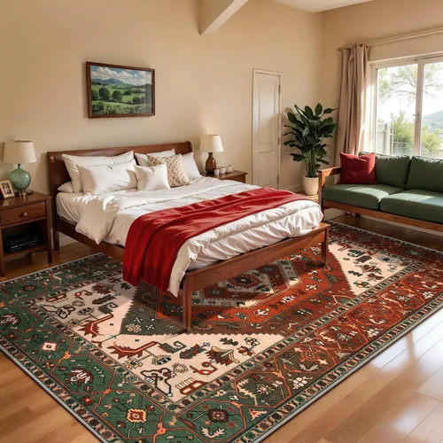 Vista 151 de SERISSA - Tapetes florales vintage, antideslizante, lavable, pequeño, ultrasuave, bohemio, de pelo bajo, para entrada, interiores, habitación