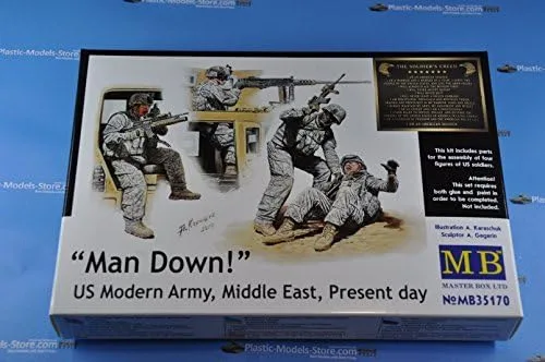 Vista 2 de 1/35 Master Box Man Down! Ejército moderno de Estados Unidos, Medio Oriente, día actual