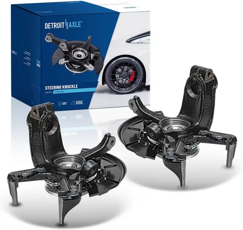 Vista 9 de Detroit Axle - Kit de nudillos traseros izquierdo FWD para Hyundai Santa Fe 2007-2009 Veracruz 2007-2012, reemplazo del conjunto de cojinete