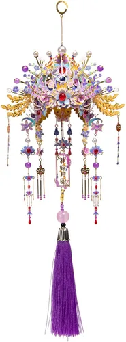 Vista 11 de MU Rompecabezas de metal 3D DIY Kits de modelo Phoenix Coronet Serie B Honghu, cultura china rompecabezas de construcción en miniatura