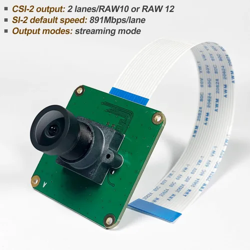 Vista 5 de Módulo de cámara industrial Raspberry Pi STARVIS IMX462 Color CMOS Sensor 2MP Pixel para toda Raspberry Pi, soporte Bullseye libcamera y Raspbian