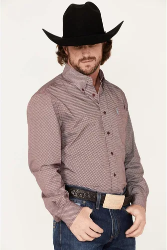 Vista 2 de Cinch Camisa occidental con botones y estampado geométrico para hombre