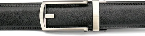 Vista 3 de Cinturón de cuero genuino cómodo para hombre con hebilla de un clic, apto para 27-46