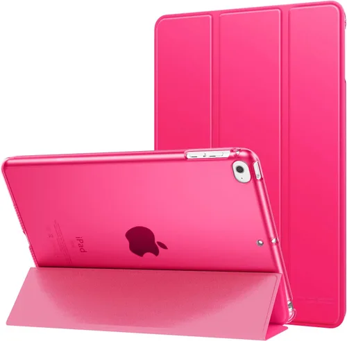 Vista 27 de MoKo Funda para iPad mini 5 2019/Mini 4 2015 (5ta/4ta Generación 7.9 pulgadas), funda delgada y ligera con soporte, con protector traslúcido