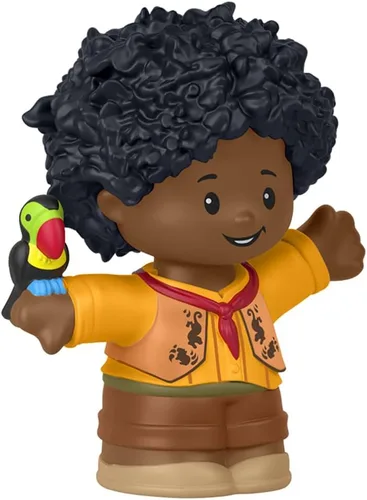 Vista 3 de Pieza de repuesto para Little People Encanto Playset - HMX75 ~ El primo de Mirabel, Antonio con un tucán