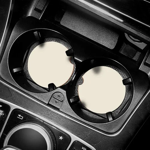 Vista 3 de 2 posavasos personalizados para automóvil, soporte para tazas de automóvil, añade tu foto personalizada, texto, accesorios para vehículos