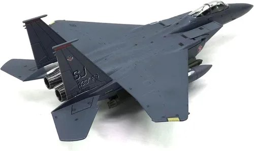 Vista 2 de TECKEEN Escala 1/100 F-15E Strike Eagle Model Plane Diecast para colección