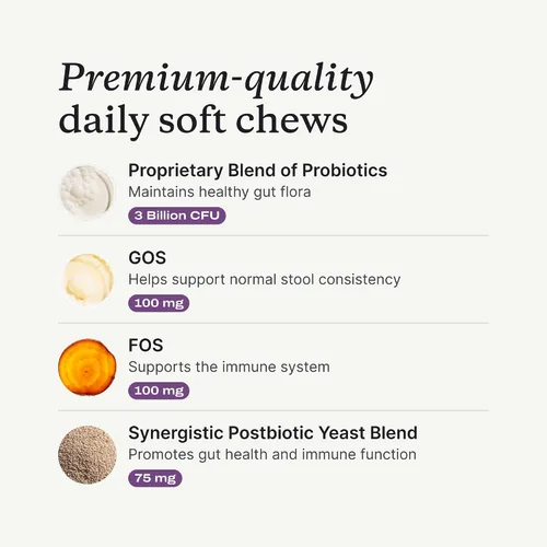 Vista 2 de PetLab Co. Paquete de probióticos multivitamínicos y perros: multivitaminas masticables para perros apoyan la salud y probióticos para perros
