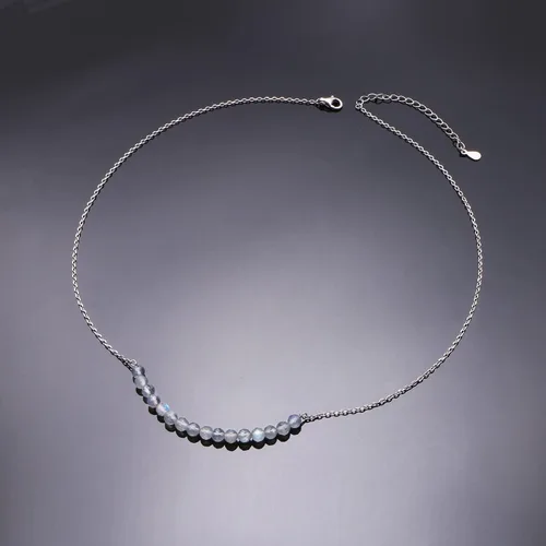 Vista 3 de Collar de plata de ley real con dije de corazón para hermana, regalo de hermana