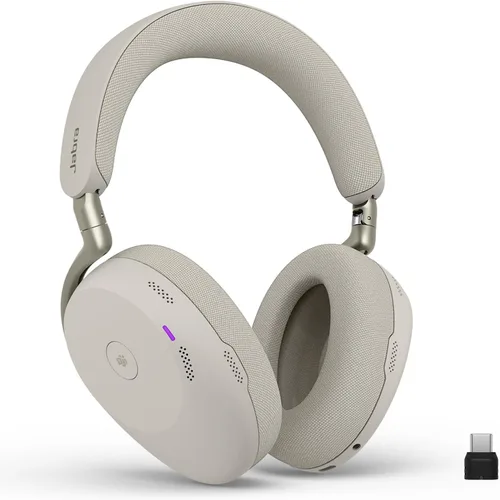 Vista 19 de Jabra Evolve3 85 - Auriculares inalámbricos Bluetooth con micrófono para el trabajo, USB-A, tecnología de llamada de voz AI, cancelación activa