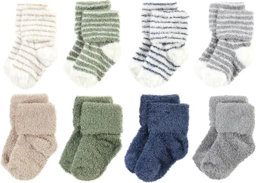 Vista 67 de Hudson Baby - Calcetines de algodón para bebés recién nacidos y Terry para niñas bebés