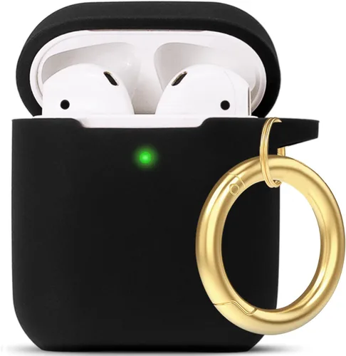 Vista 91 de Compatible con funda AirPods Pro 2019, Gawnock Funda de silicona suave y flexible para funda AirPods Pro para mujeres y niñas con llavero (Caqui)