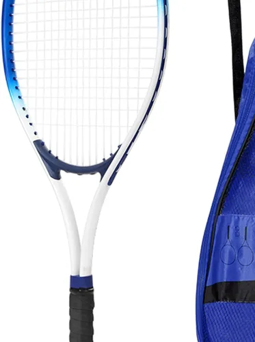 Vista 5 de Raqueta de tenis portátil resistente a los golpes con bolsa de transporte para parque, mujeres, hombres, principiantes, adultos, jugadores