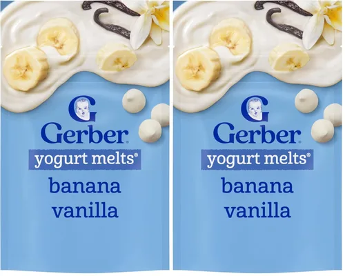 Vista 15 de Gerber Paquete variado de aperitivos de yogur para derretir etapa 3, paquete de 8