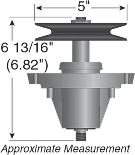Vista 3 de LAWN & GARDEN AMC Husillo mejorado, agujeros de montaje roscados para una instalación más fácil, compatible con MTD Cub Cadet 618-06980, 918-06980