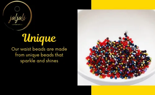 Vista 6 de Handmade African Waist beads from West Africa Senegal. Strethy Unique beads with a sparkle to them. Made with Long Lasting Durable