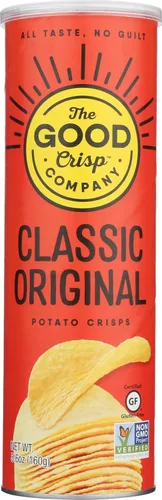 Vista 21 de The Good Crisp Company, Cheddar blanco envejecido, papas fritas sin gluten (recipientes de 5.6 onzas, paquete de 8), sin OMG, apto para alérgenos