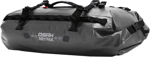 Vista 28 de Bolsa de lona impermeable y maleta - Bolsa seca para motocicleta, bolsas de sillín con cierre enrollable, gran espacio de almacenamiento, para Negro