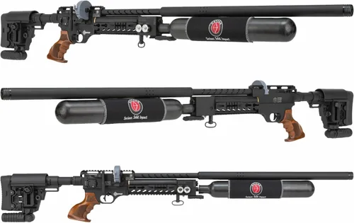 Vista 6 de Hatsan Factor Sniper Long PCP - Rifle de aire con palanca lateral con paquete Wearable4U incluido