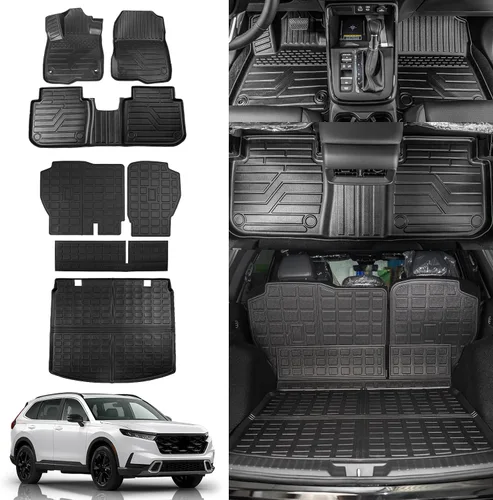 Vista 12 de Rongtaod Tapete de carga compatible con Honda CRV 2017-2022, forro de carga para maletero, revestimiento de maletero de elastómero termoplástico