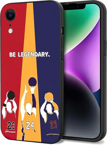 Vista 25 de Funda para iPhone 7/8/SE con diseño clásico de leyenda de baloncesto, compatible con iPhone 7/8/SE de 4.7 pulgadas, funda protectora de silicona