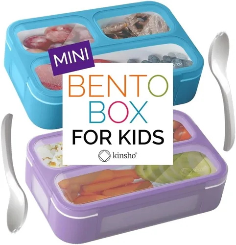 Vista 13 de Bento - Juego de Lonchera para almuerzo o refrigerio, a prueba de fugas, con recipientes, para niños y adultos, libre de BPA, apto para microondas