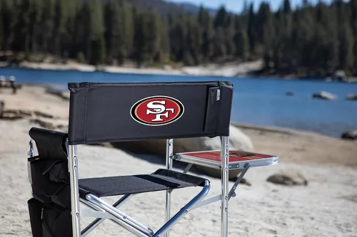 Vista 2 de Picnic TIME NFL Unisex-Adult NFL Sports Chair with Side Table, Beach Chair, Camp Chair for Adults