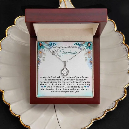 Vista 4 de Vitalicio Collar de graduación para ella 2023 - Collar de graduación 2019 para mujer, Cadenas de Plata 925 para mujer, regalos para graduación 2023