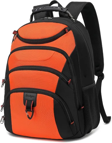 Vista 13 de Mochila para laptop Boavan para hombres (Negro, 15.6), Rosa(Amour Pink), Elegante