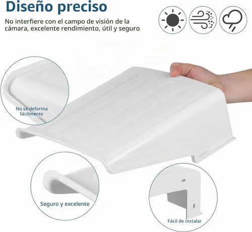 Vista 5 de Generic Cubierta de cámara de seguridad para cámara de exteriores, cubierta de lluvia y protector solar para cámaras CCTV, protector universal