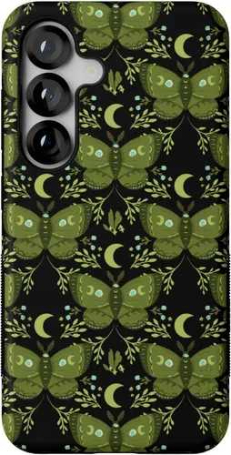 Vista 345 de Casely Funda para Galaxy S9 Postura de cadáver Yoga de esqueleto Diseño protector delgado esencial de doble capa