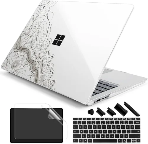 Vista 15 de Batianda Funda para portátil Microsoft Surface de 15 pulgadas para negocios 8ª edición 2026 y Surface Laptop 7 2024, carcasa protectora delgada