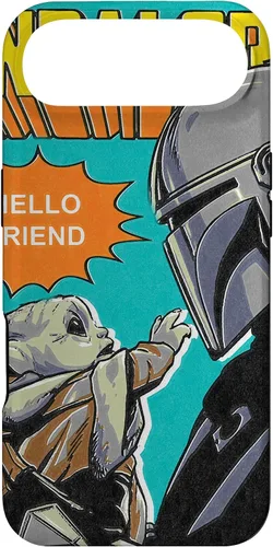 Vista 26 de Funda para iPhone 14 Pro Max Star Wars The Mandalorian Mando y el Niño