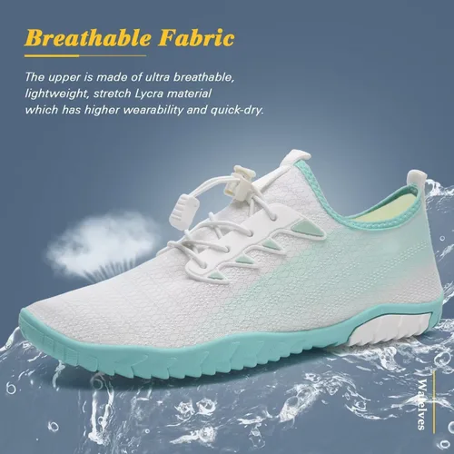 Vista 3 de WateLves Zapatos de agua para hombres y mujeres, para natación, playa, piscina, surfear, hacer yoga o aerobics en el agua, calcetines para el agua