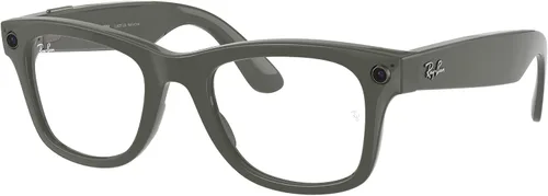 Vista 6 de Ray-Ban Unisex Sunglasses Black Frame, Clear Lenses, 50MM Azul
