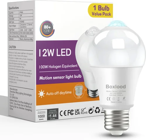 Vista 7 de Boxlood Sensor Bulbs04, 9.00watts, 120.00 volts