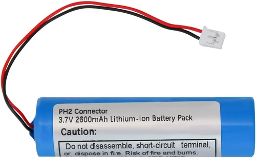 Vista 10 de Paquete de baterías recargables de iones de litio de 3.7V 5200mAh-19.24Wh con conector PH2.0mm de 3.7 voltios para altavoces Bluetooth, electrónica