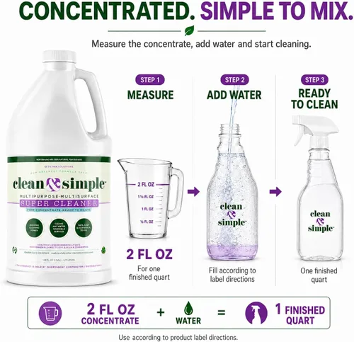 Vista 4 de Multiuso Limpiador doméstico concentrado limpio y simple™ SUPER CLEANER