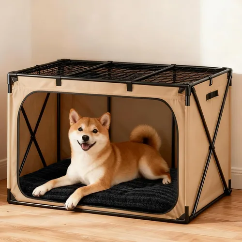 Vista 4 de FURTIME Cama lavable para perros de tamaño mediano, camas de lujo